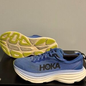 Hoka Bondi 8 Women's Running Shoes Blue Size 8.5B Road Sneakers Stability Soft